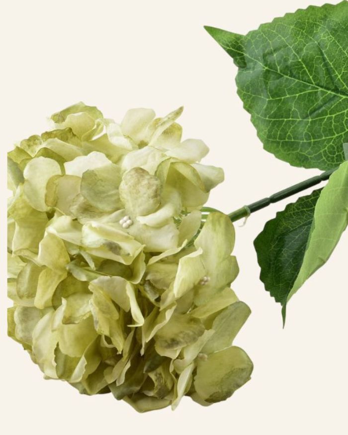 Artificial Flower Hortensia in Green 73cm