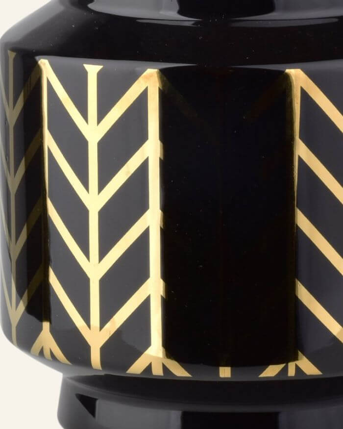 Black and Gold Vase