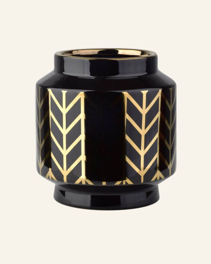 Black and Gold Vase