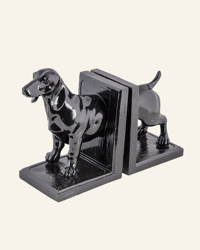 Bookends Set of 2 Dog in Black