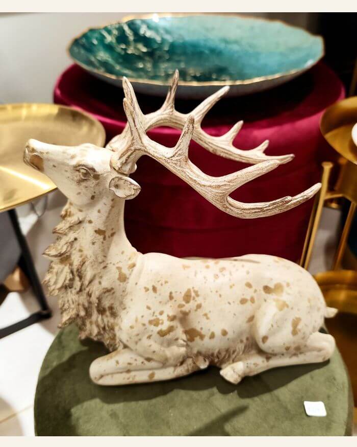 Decorative Figurine Deer Laying