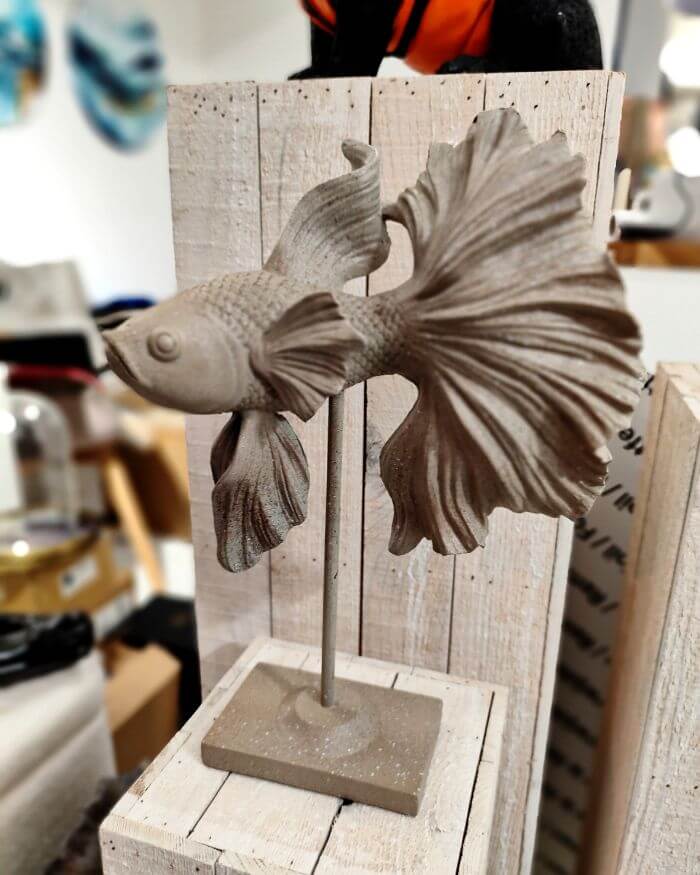 Fish Sculpture on Stand
