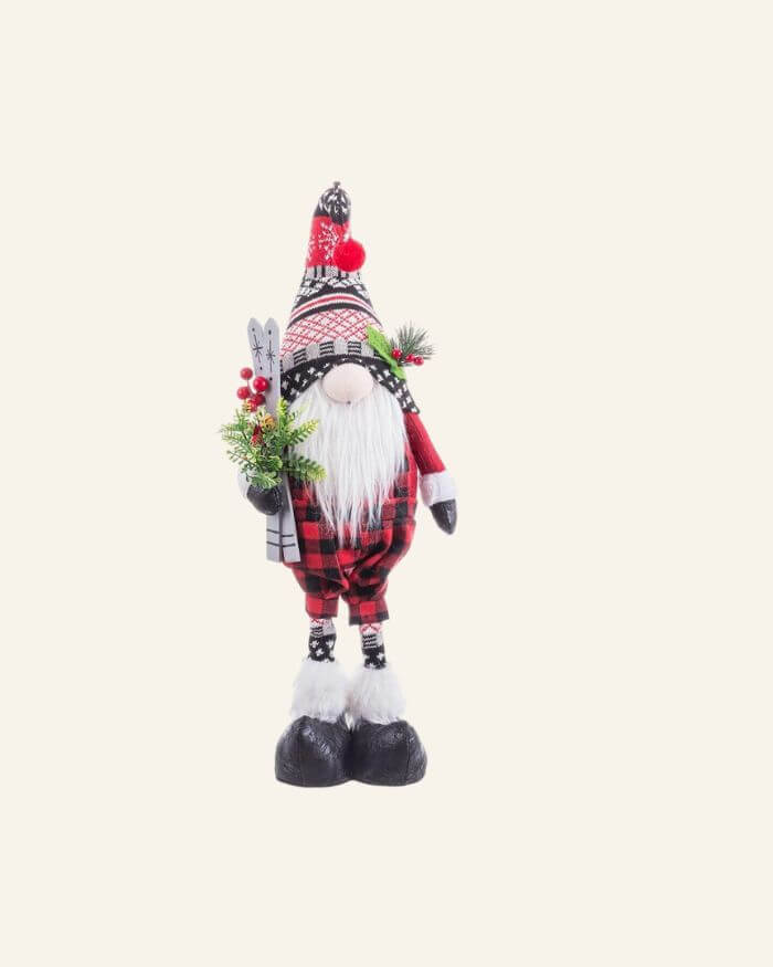 Gnome in Multicolour with Skiis