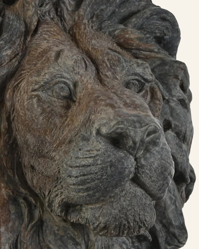 Grey Lion in Resin