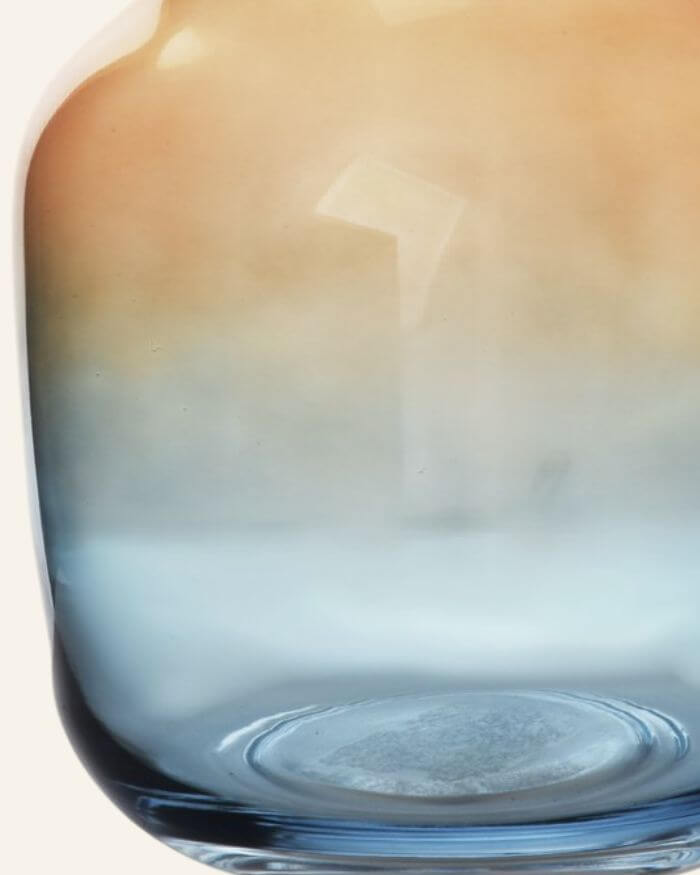 Multi-Coloured Glass Vase