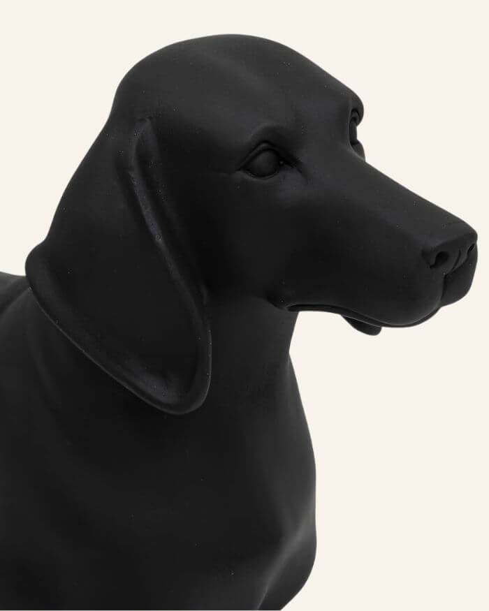 Sausage Dog figurine in Black