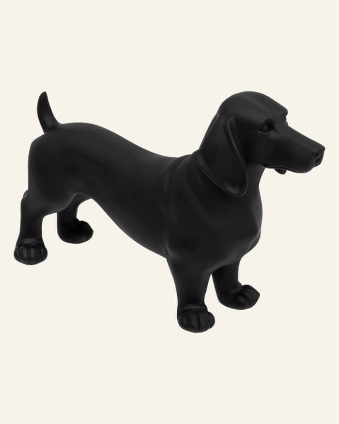 Sausage Dog figurine in Black