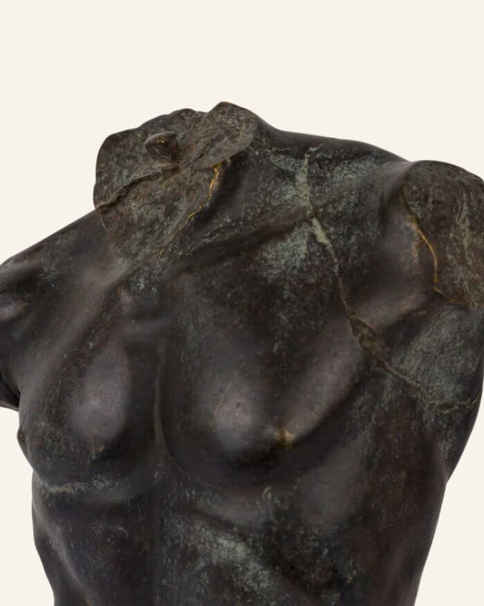 Large Bronze Maximillian Torso