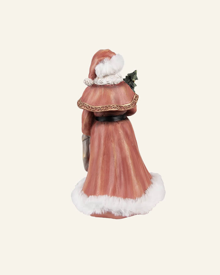 Statue Santa Claus in red and White