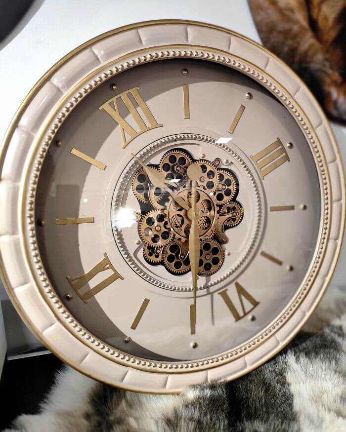 Wall Clock Beige 71cm