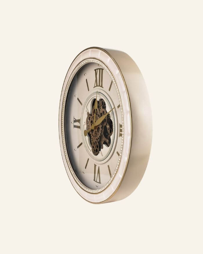 Wall Clock Beige 71cm