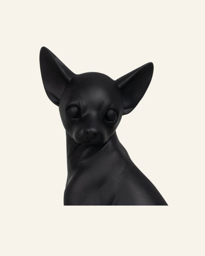 Black Chihuahua Figurine