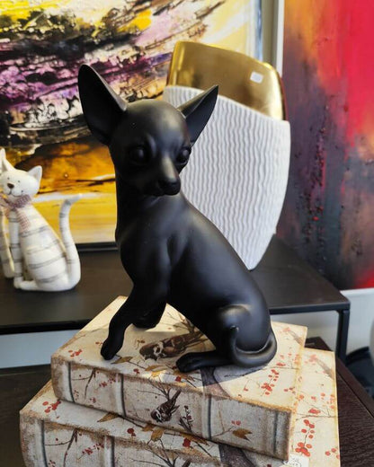 Black Chihuahua Figurine