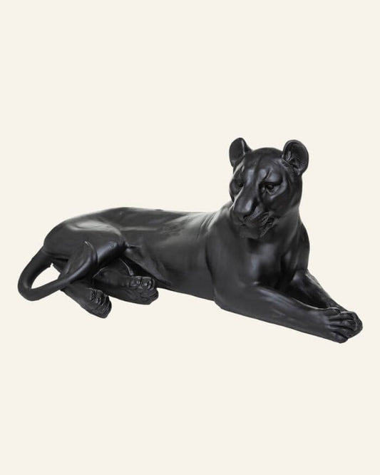 Black Leopard Figurine Large