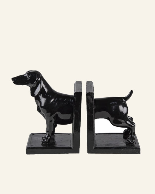 Bookends Set of 2 Dog in Black