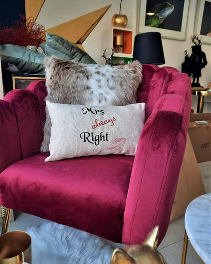 Burgundy-Pink-Velvet-Armchair