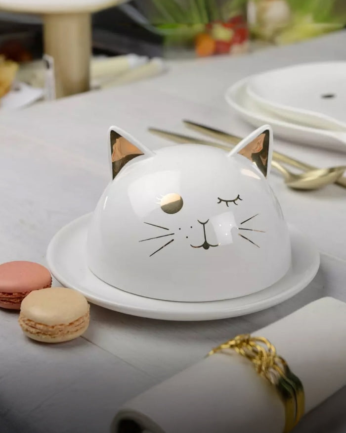 Cat Cake Cover on Tray