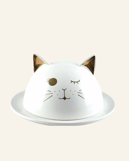 Cat Cake Cover on Tray