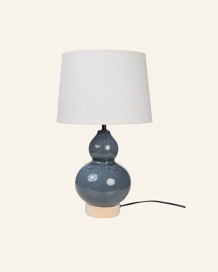 Ceramic Blue Desk Lamp