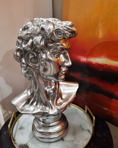 David Bust in Silver