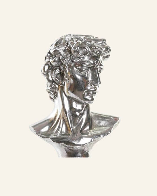 David Bust in Silver