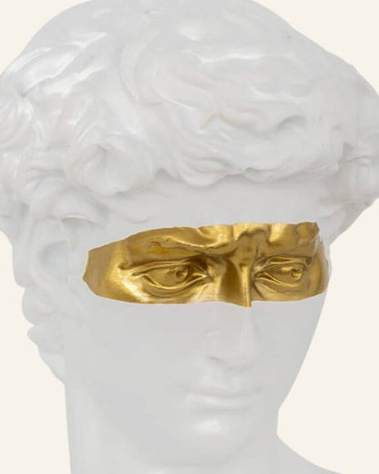 David Bust in White and Gold