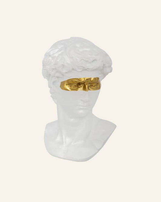 David Bust in White and Gold