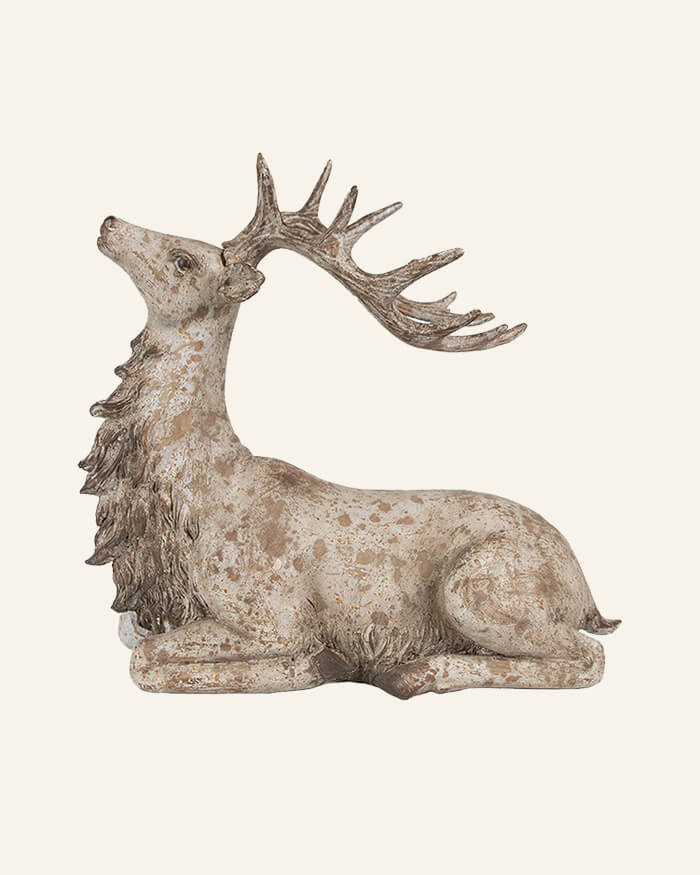 Decorative Figurine Deer Laying