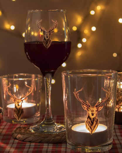 Deer Wine Glass