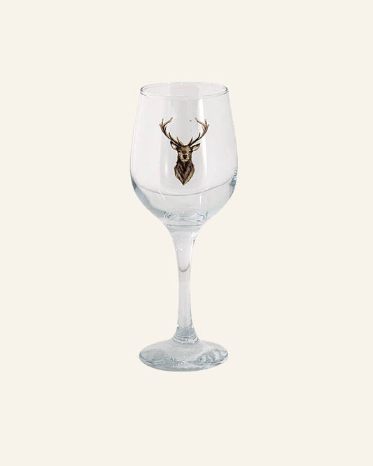 Deer Wine Glass