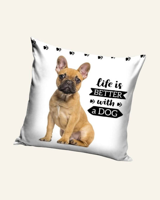 Dog Cushion White Background