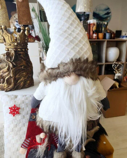 Gnome in Cream and Brown