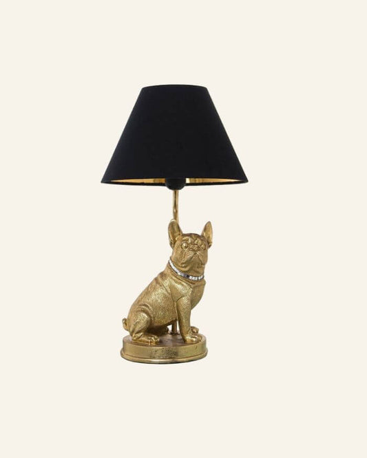 Golden Frenchie Table Lamp