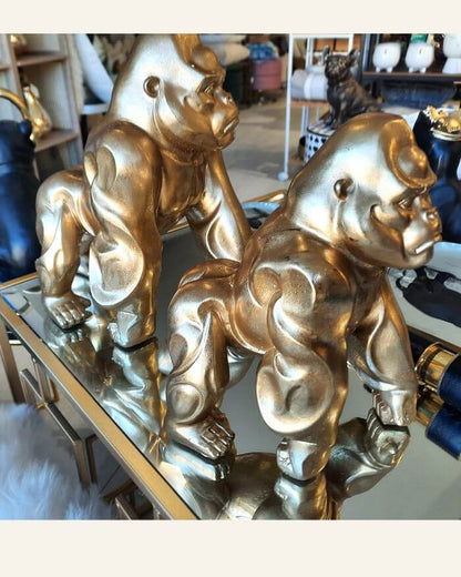 Golden Gorilla Large Sculpture