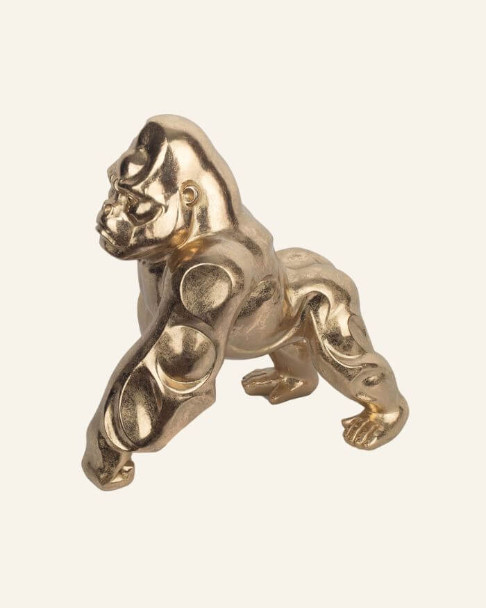 Golden Gorilla Small Sculpture