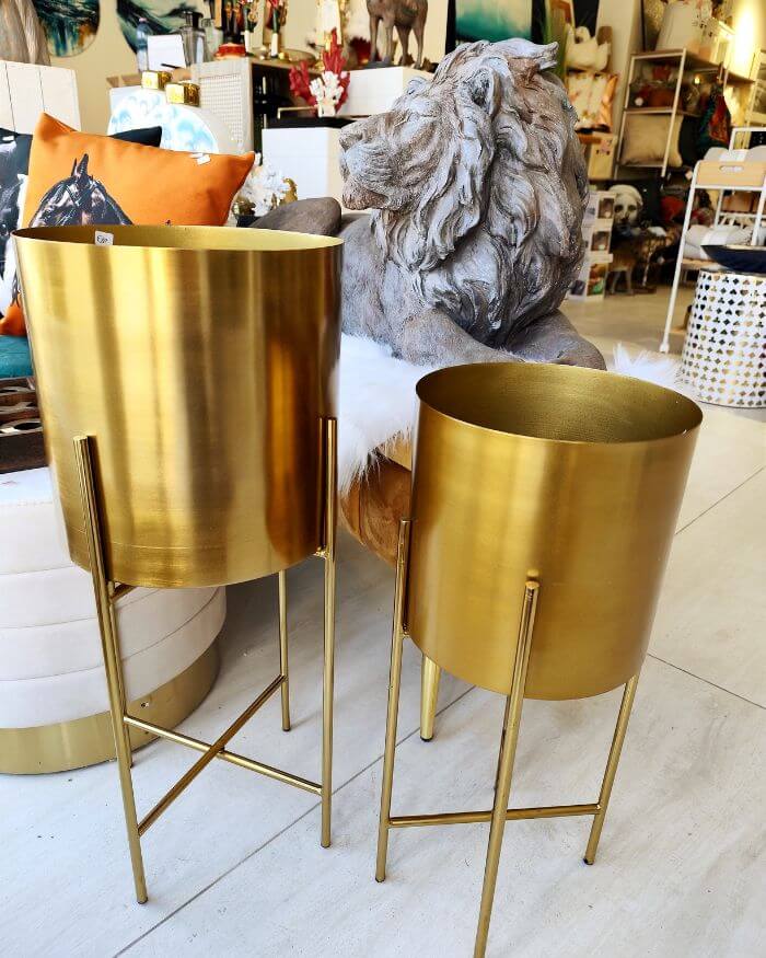 Golden Pot on Stand (Small)