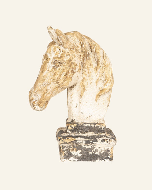 Horse Bust in Stone effect