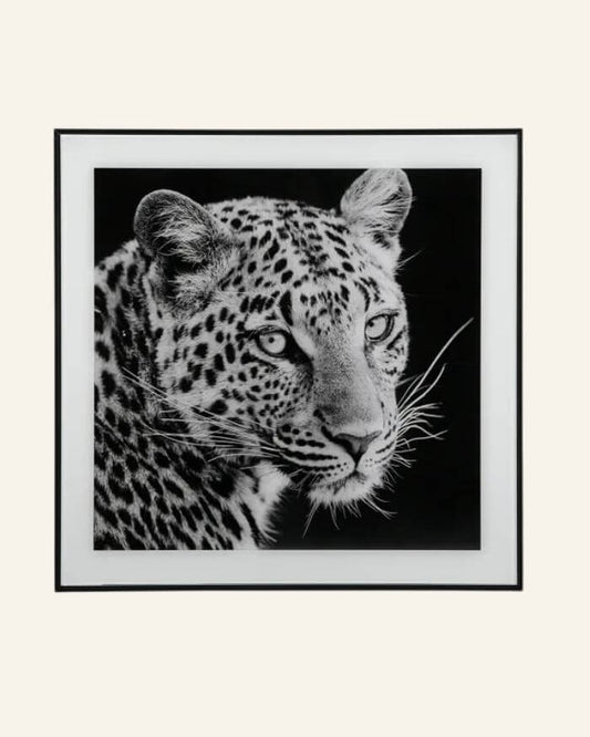 Leopard Wall Decor in Black And White