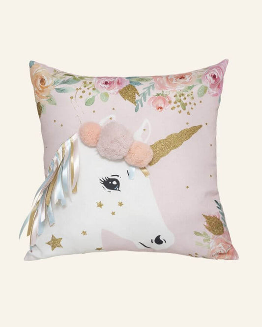 Pillow Unicorn with Ribbons