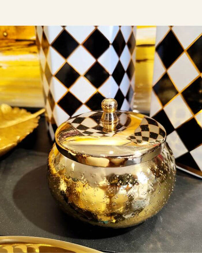 Round Gold Candle
