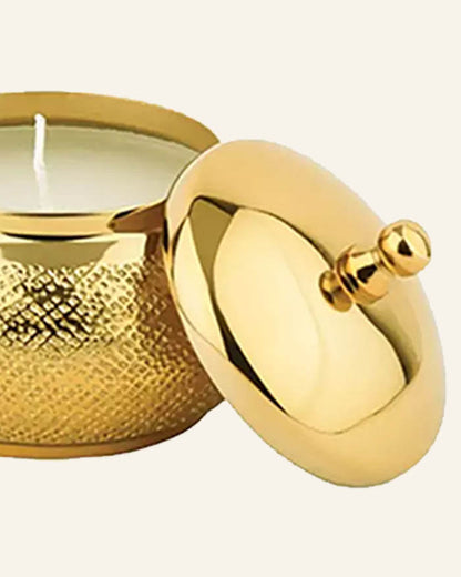 Round Gold Candle