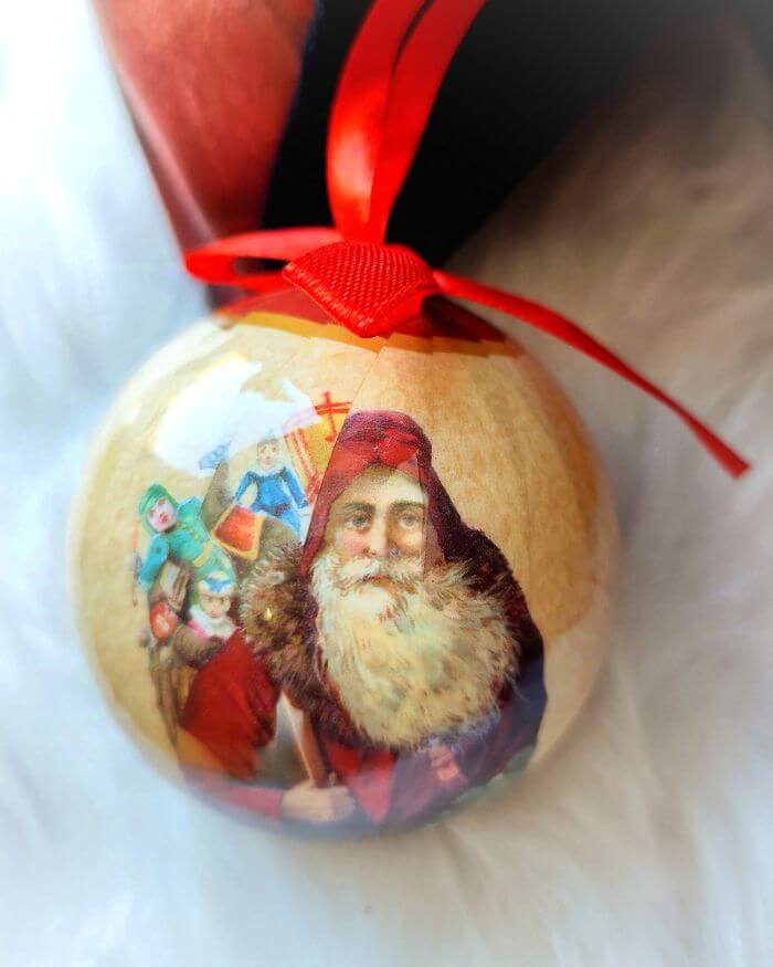 Santa Claus Bauble with Presents