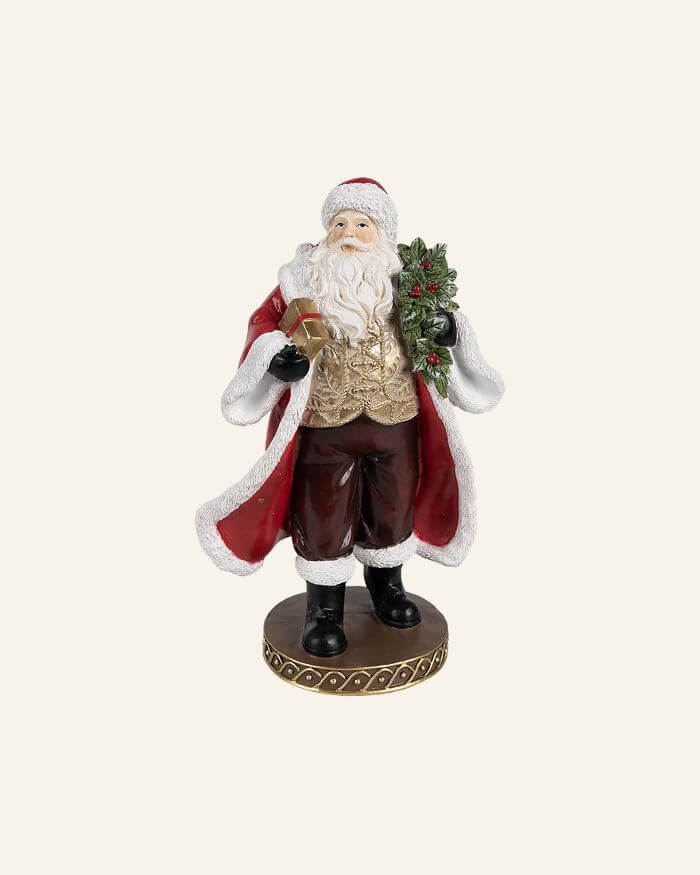 Santa Claus in red and Brown