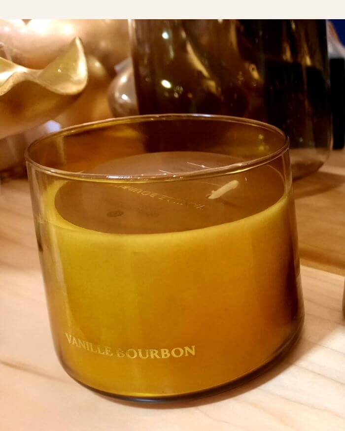 Scented Candle Glass Bourbon Vanilla