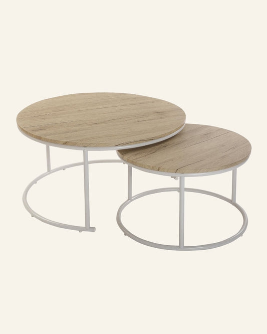 Set of Two Round Set of Tables