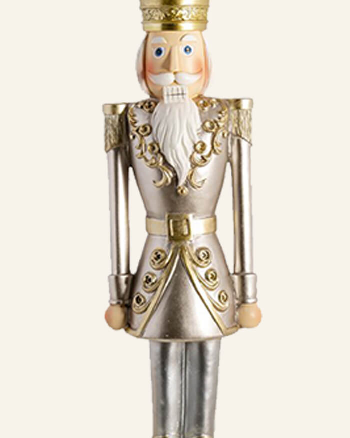 Silver Gold Nutcracker standing