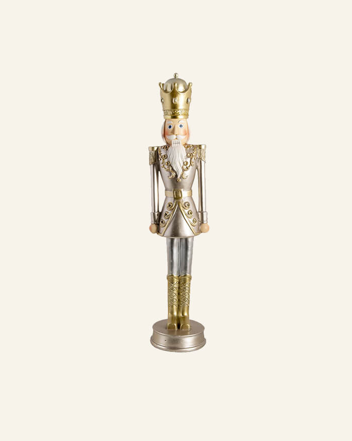 Silver Gold Nutcracker standing