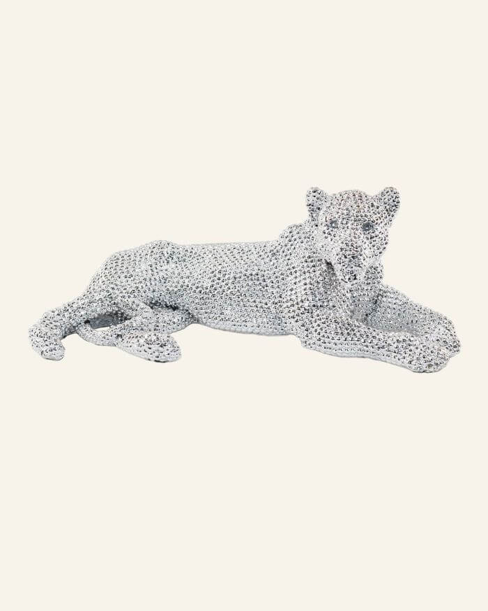 Sparkling Silver Leopard