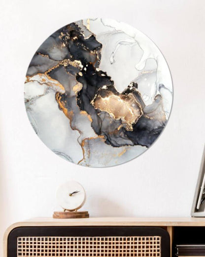 Wall Circle Abstract Marble Effect